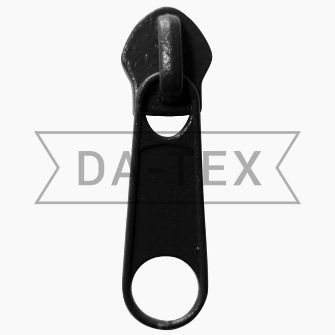 N.3 Slider for zipper long chain black photo - buy in the «DA-TEX» online store