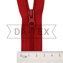 18 cm Nylon zipper N.4 C/E red