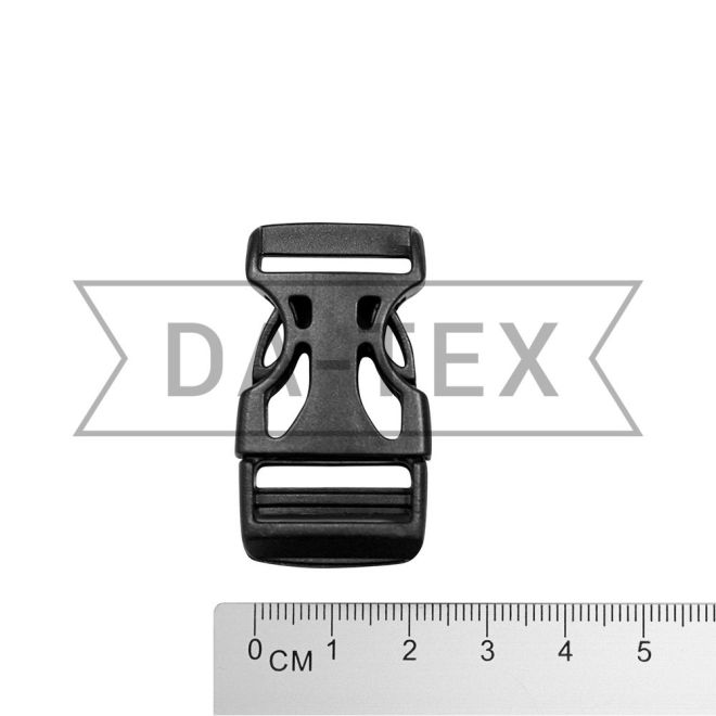 20 mm Plastic buckle fastener black