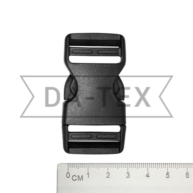 25 mm Plastic buckle fastener black