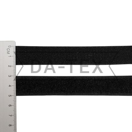20 mm Hook and loop 65% NYLON 35% PE  B+  black photo - buy in the «DA-TEX» online store