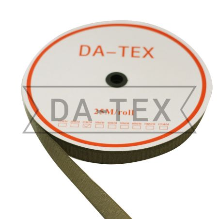 25 mm Hook tape (35%PA+65%PE) B  khaki photo - buy in the «DA-TEX» online store