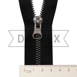 18 cm Metal zipper N.5 black