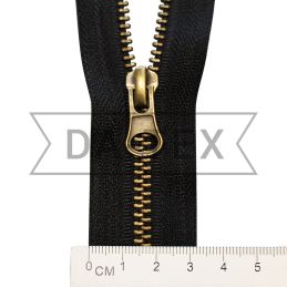 75 cm Metal zipper N.5 antik