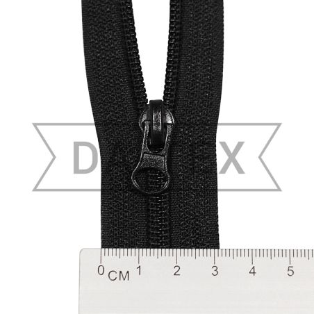 45 cm Nylon zipper N.7 O/E black photo - buy in the «DA-TEX» online store
