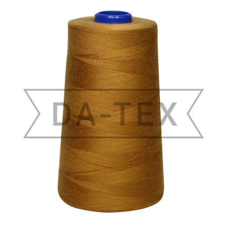 40/2 (5000 yards) thread 100% polyester khaki photo - buy in the «DA-TEX» online store
