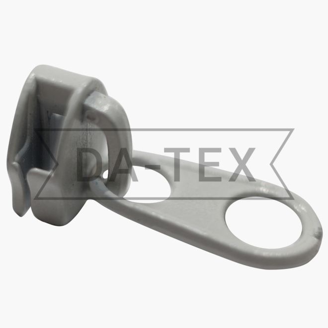 N.3 Slider for zipper long chain short puller white photo - buy in the «DA-TEX» online store
