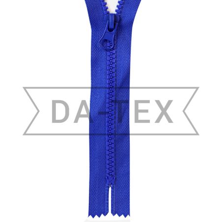 18 cm Plastic zipper N.5 C/E electric blue photo - buy in the «DA-TEX» online store