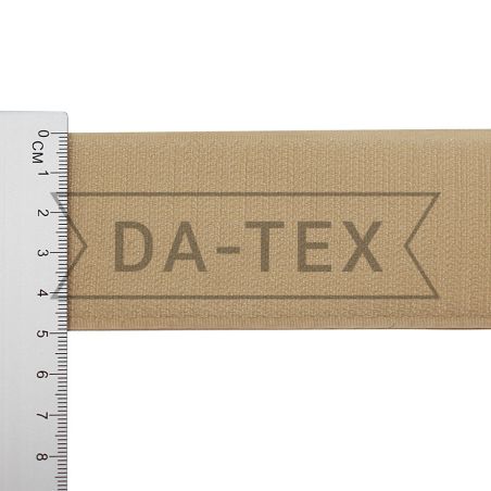 50 mm Hook tape 100% PE  B quality (35%PA+65%PE) В  light beige photo - buy in the «DA-TEX» online store