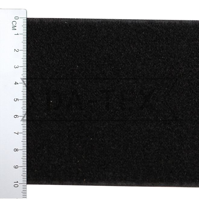 100 мм Текстильна застібка (велкро) петля м яка частина (35%PA+65%PE) колір чорний фото - купити у інтернет-магазині ДА-ТЕКС