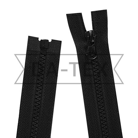 40 cm Plastic zipper N.5 O/E black photo - buy in the «DA-TEX» online store