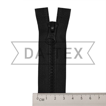 40 cm Plastic zipper N.5 O/E black photo - buy in the «DA-TEX» online store
