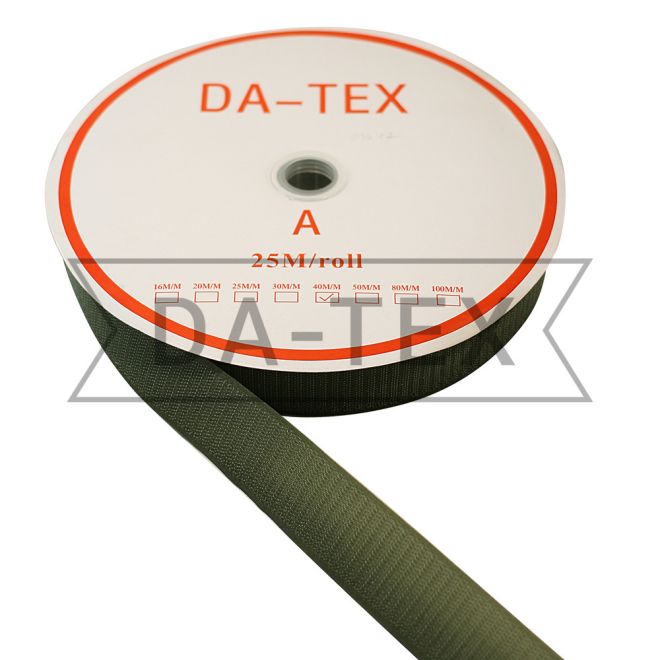 40 mm Hook tape 100% NYLON  А  khaki photo - buy in the «DA-TEX» online store