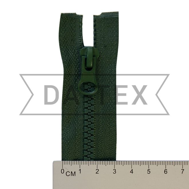 95 cm Plastic zipper N.5 dark green
