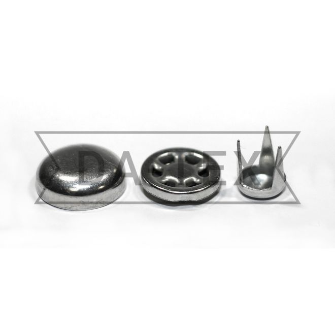 16 mm Metal button nikel photo - buy in the «DA-TEX» online store