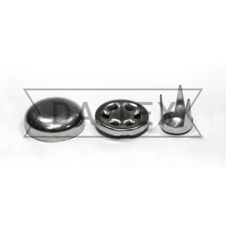 16 mm Metal button nikel photo - buy in the «DA-TEX» online store