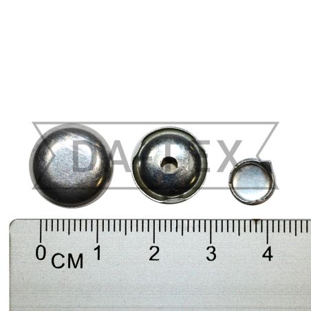 16 mm Metal button nikel photo - buy in the «DA-TEX» online store