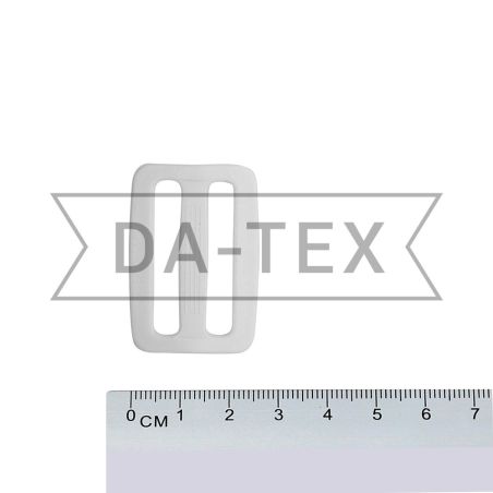 32 mm Plastic buckle white photo - buy in the «DA-TEX» online store