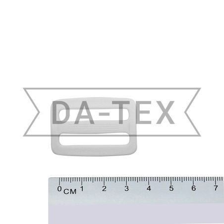 32 mm Plastic buckle white photo - buy in the «DA-TEX» online store