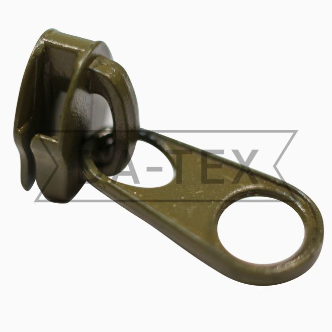 N.5 Slider for zipper long chain short puller khaki photo - buy in the «DA-TEX» online store
