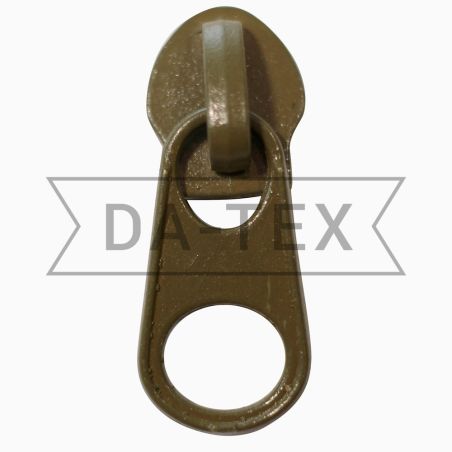 N.5 Slider for zipper long chain short puller khaki photo - buy in the «DA-TEX» online store