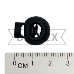 4 mm Round stopper S013 black