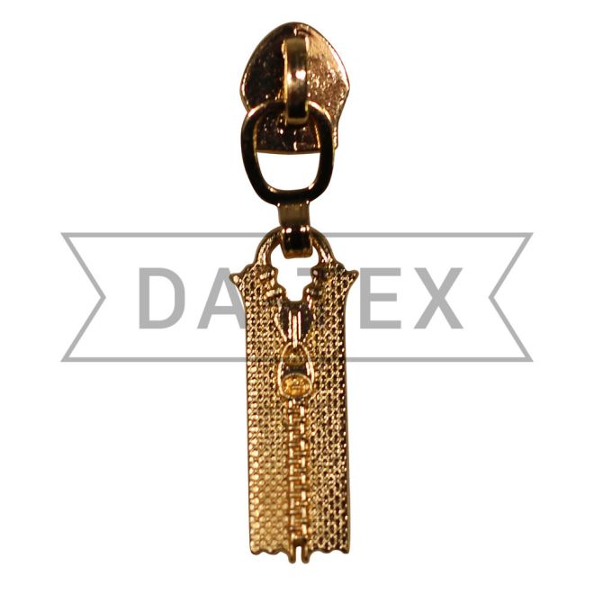 N.5 Slider for zipper long chain gold