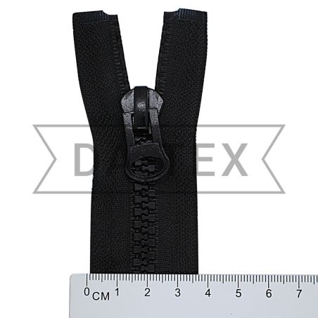85 cm Plastic zipper N.8 O/E black photo - buy in the «DA-TEX» online store