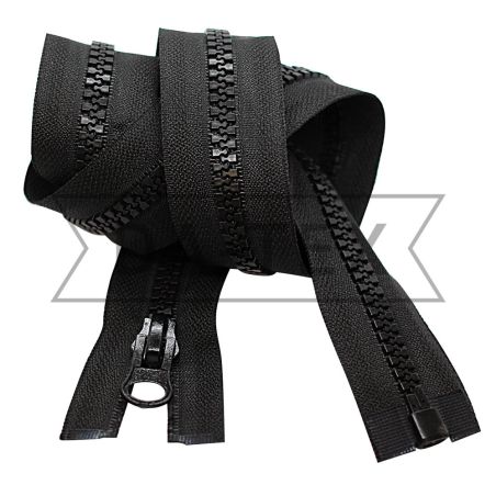 85 cm Plastic zipper N.8 O/E black photo - buy in the «DA-TEX» online store