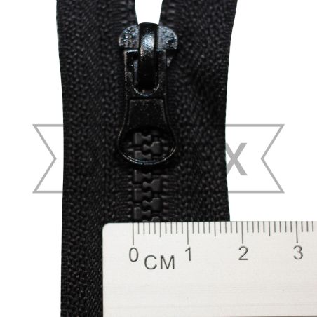70 cm Plastic zipper N.5/2 two sliders O/E black photo - buy in the «DA-TEX» online store