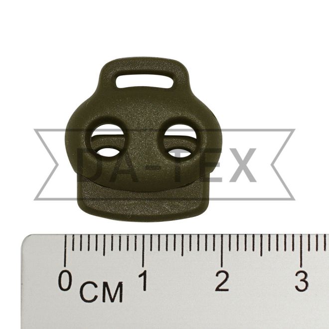22 mm 2-holes stopper №45 100% РА khaki