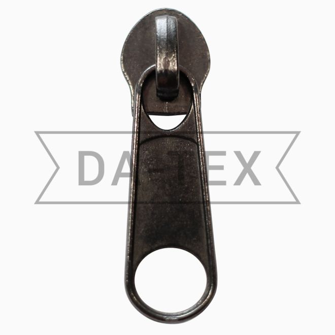 N.8 Slider for zipper long chain black nickel