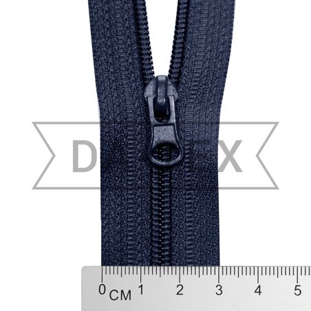 50 cm Nylon zipper N.5 O/E dark blue photo - buy in the «DA-TEX» online store