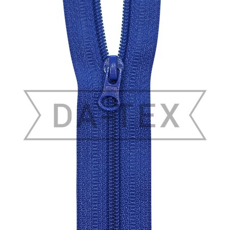 50 cm Nylon zipper N.5 O/E electric blue photo - buy in the «DA-TEX» online store