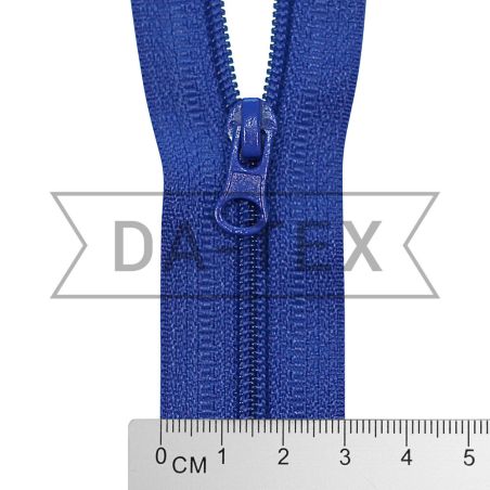 50 cm Nylon zipper N.5 O/E electric blue photo - buy in the «DA-TEX» online store
