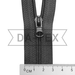 80 cm Nylon zipper N.5 grey