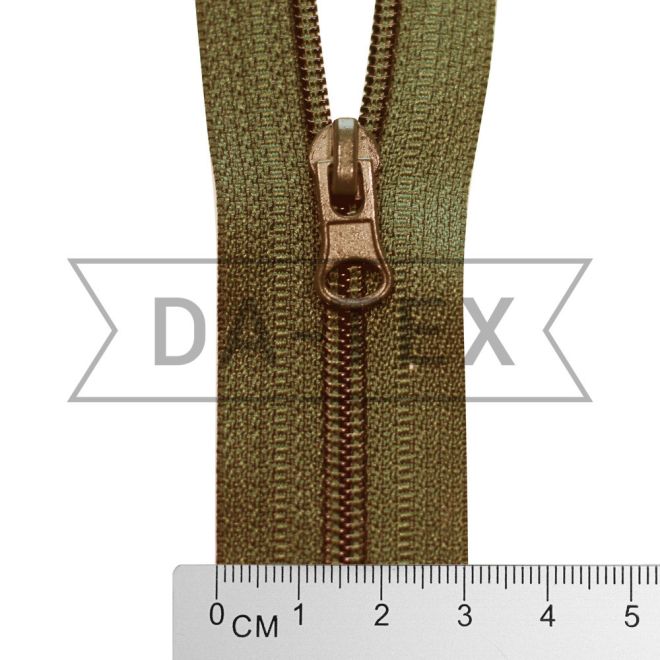 20 cm Nylon zipper N.5 C/E khaki