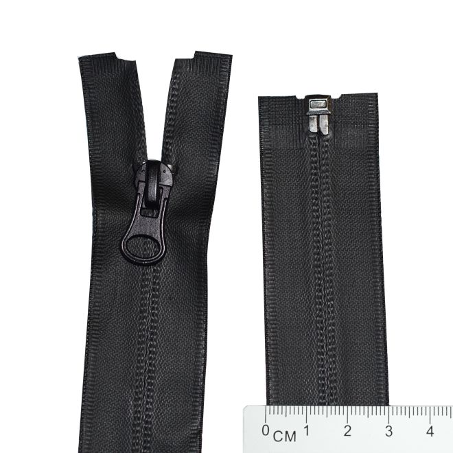 45 cm Nylon zipper N.7 water resistant black photo - buy in the «DA-TEX» online store