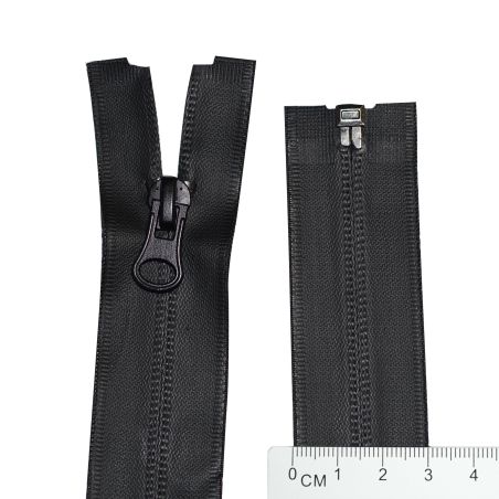 45 cm Nylon zipper N.7 water resistant black photo - buy in the «DA-TEX» online store