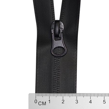 45 cm Nylon zipper N.7 water resistant black photo - buy in the «DA-TEX» online store