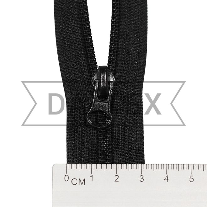 35 cm Nylon zipper N.7 O/E black