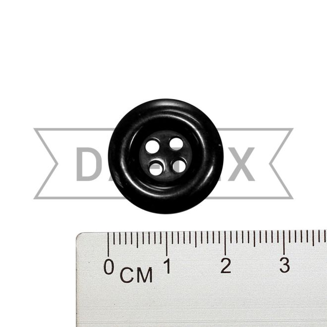 20 mm Button EUROSTANDART black