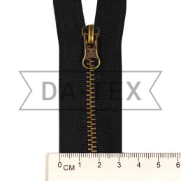 18 cm Metal zipper N.4 antik