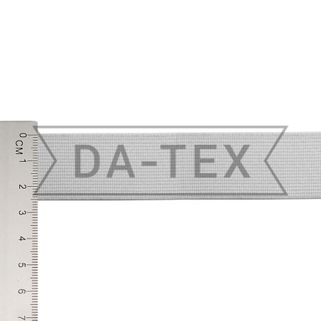 25 mm Woven elastic tape DDK white photo - buy in the «DA-TEX» online store