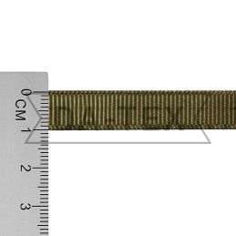 10 мм Репсовая лента цвет хаки