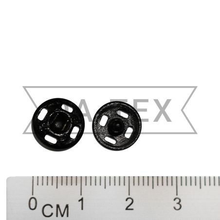 10 mm metal press stud button black photo - buy in the «DA-TEX» online store