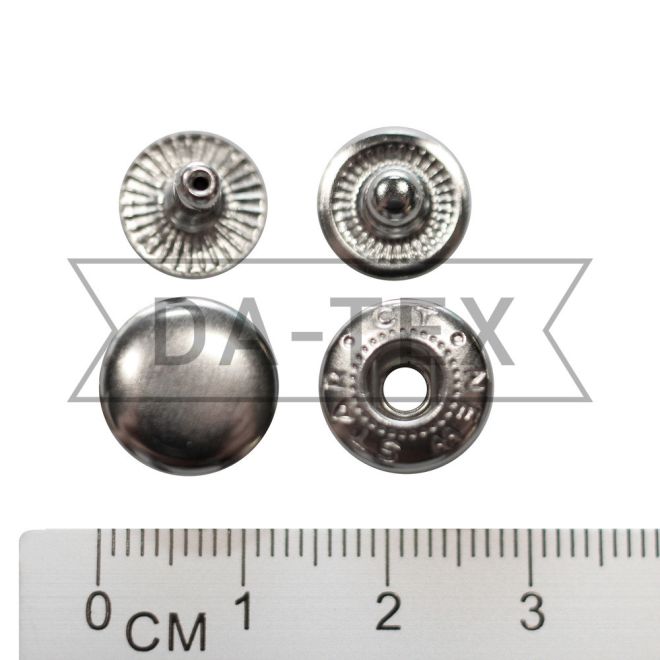 12,5 mm snap button W-style nikel