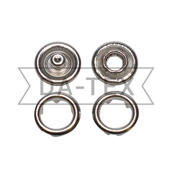 9,5 mm snap ring button nikel photo - buy in the «DA-TEX» online store