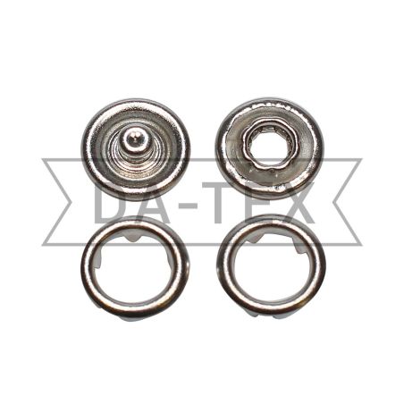 9,5 mm snap ring button nikel photo - buy in the «DA-TEX» online store