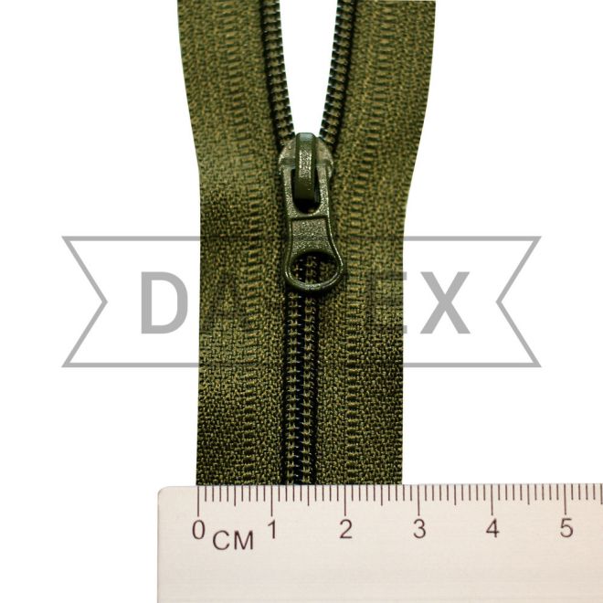 25 cm Nylon zipper N.4 C/E khaki